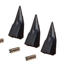Backhoe Bucket Teeth With Pins For Excavators Including 230TL T230L T23P 230PN Set Of 3 Heavy Duty Wear Parts Ready To Swap