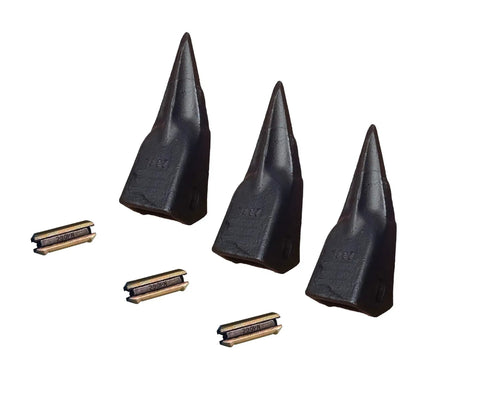 Backhoe Bucket Teeth With Pins For Excavators Including 230TL T230L T23P 230PN Set Of 3 Heavy Duty Wear Parts Ready To Swap