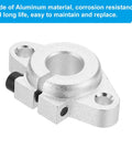 Close-up of Aluminum Linear Motion Rod Rail Clamp Guide Support For 20mm Shaft 2 Pack SHF20 Pro Grade, showing corrosion resistance.