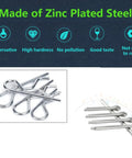 Do It All Cotter Pins And Hair Pins Kit 300 Pcs Zinc Plated Steel Fastener Set In A Handy Plastic Box Multiple Sizes For Auto Home And DIY Repairs For Projects And Everyday Maintenance, showing zinc-plated cotter pins.