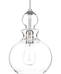 Opal Glass 1 Light Pendant Light With White Glass Shade, Modern Ceiling Fixture With Vintage Cloth Cord, Parisian Boutique Inspired