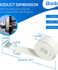 PN 80B Brake Lathe Drum Silencer Band Universal Rubber Noise Reduction Band dimensions