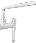 Add On Faucet With 12 Inch Nozzle Chrome Finish For Foodservice And Commercial Kitchens Durable Chrome Build Easy Install Model B0156 Heavy Duty Steel Construction Fits Standard Sinks