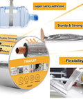Heavy Duty Outdoor AC Pipe Foam Insulation Tape Wrap With Foil Fiberglass Layer, Weatherproof Shield For HVAC Pipes displayed