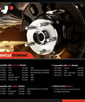 Front Wheel Bearing and Hub Assembly for Chevy Silverado 1500, GMC Sierra 1500, Suburban, Yukon, Escalade, XTS 2015 to 2020 4WD with ABS and 6 Lug Replacement Part Built Tough