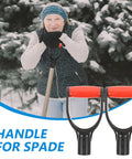 Grip Shovel Handle Replacement 2 Pack D Style Handles Easy Install For Garden Shovels Durable Comfort Fit Anti Deform Build