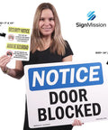 No Deliveries to This Entrance Sign With Symbol Heavy Duty Vinyl Sign for Warehouse and Business Use Durable Made in USA Outdoor Indoor Notice Sign for High Visibility and Long Lasting Workhorse Quality, 10 x 7 in