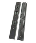 Heavy Duty 12 Inch Drawer Slides With Full Extension Ball Bearing Three Section Glides Rust Proof Zinc Plated Metal Soft Close