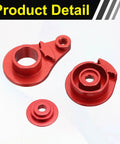 2-Pack 25T Adjustable Servo Horn Arm With One Hole High Torque Aluminum Alloy Servo Arm For 10th Scale RC Cars, Trucks, Boats, Planes, And Robots, Red, 30mm