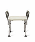 Heavy Duty Bath Bench With Padded Armrests For Safe Showers, High Weight Capacity Up To 350 Lbs, Comfy Durable Shower Seat For Tub Use