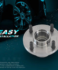 Rear Wheel Hub 521002 Replacement For Ford Focus 2001 2007 Without ABS 4 Lugs Driver Or Passenger Side Drop In Premium Quality