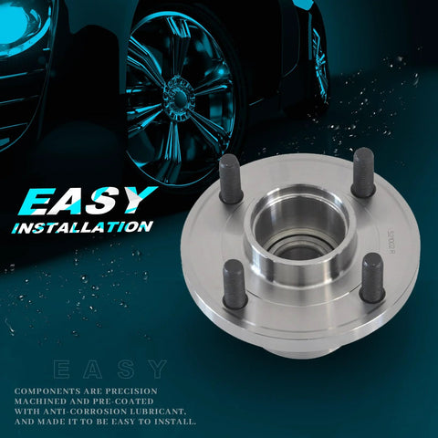 Rear Wheel Hub 521002 Replacement For Ford Focus 2001 2007 Without ABS 4 Lugs Driver Or Passenger Side Drop In Premium Quality