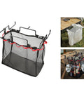 Desktop Trash Can Holder And Hanging Rack Organizer For Home And Camping Keeps Your Space Clean With A Reusable Bag Cage, mesh design.