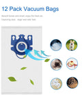 12 Pack 3D AirClean Vacuum Bags For GN Style Canister Vacuums, cleaning features and compatibility with GN series vacuums