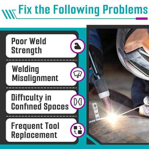 Two Pack 2130 Stepped Pipe Spacer Wedge For Welding Three Quarter Inch By Four Inch Gauge Tool Six Gap Sizes From One Sixteenth Inch To One Quarter Inch Durable Metal Spacer Wedge For Quick Pry And Measure Ideal For Precise Weld Gaps. welding gap chart and pipe spacer wedge used for poor weld strength and misalignment