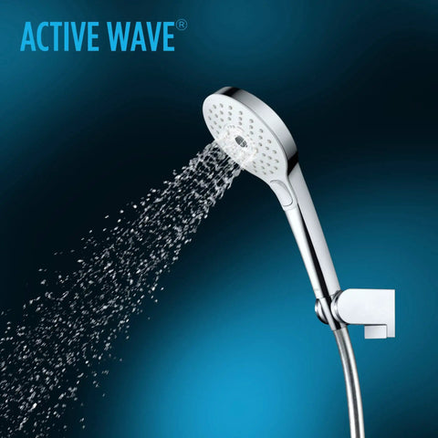 G Series Handheld Shower Head With Comfort Wave Technology 1.75 GPM 4-Inch Round Spray Polished Nickel Finish Water-Saving Shower Head