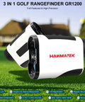 High Precision Golf Rangefinder With Slope, Flag Lock, And Vibe Feedback, 6.5X Magnification, 1200 Yard Range, Rechargeable Battery