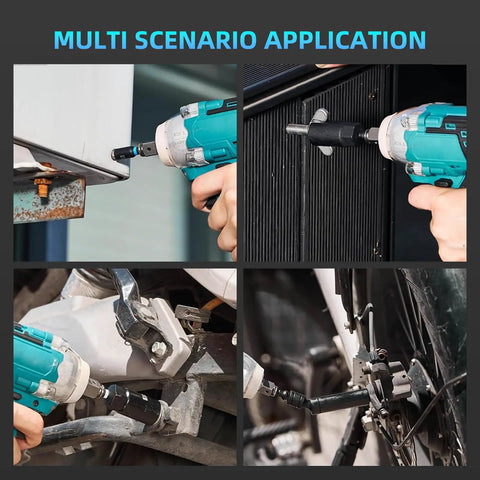 Magnetic Impact Nut Driver Set All In One 38 Piece Pro Grade Heavy Duty Socket Kit With Bit Extension And Adapters used in multiple scenarios