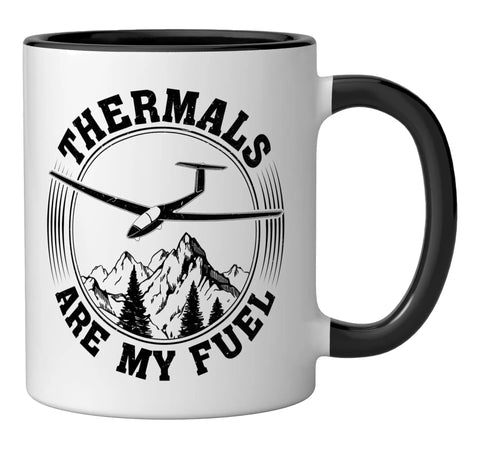Soaring Sailplane Pilot Mug For Aviation Nerds And Glider Enthusiasts Ceramic Coffee Cup Black And White Gift For Flight Junkies