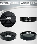 TONDA floor jack rubber pad adapter, 1 pack, black rubber with 4.92 in diameter and 0.35 in thick