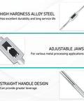 Features of Adjustable Tap Wrench M6 To M20 For 1/4 To 3/4 Inch Taps Heavy Duty Metalworking Tool Durable Steel Handle
