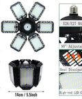 2 Pack LED Garage Lights With Six Plus One Adjustable Panels 160W 16000LM 6500K Daylight Ceiling Shop Light specifications