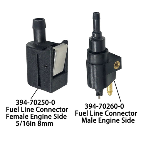 Rugged Outboard Fuel Line Connector Set For Nissan Tohatsu Evinrude Johnson OMC 4HP Through 30HP with male and female couplers