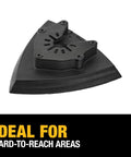 Black Universal Sanding Pad For Oscillating Tools Long Lasting Wear Fits Major Brands Without Adapters Ideal For Tight Corners