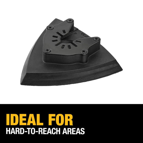 Black Universal Sanding Pad For Oscillating Tools Long Lasting Wear Fits Major Brands Without Adapters Ideal For Tight Corners