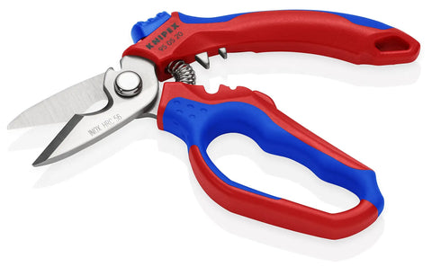 Angled Electricians' Shears For Tight Spaces Six And A Quarter Inch, 45 Degree Offset Design For A Natural Hand Position, Handy Ergonomic Handle For A Sure Grip And Clear Sight Lines While Wiring, A Must Have For Electrical Pros