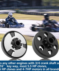 Beefy Centrifugal Go Kart Clutch Three Quarters Inch Bore Ten Tooth Fits 40 41 420 Chain For Predator 212 Engines with racing go-karts