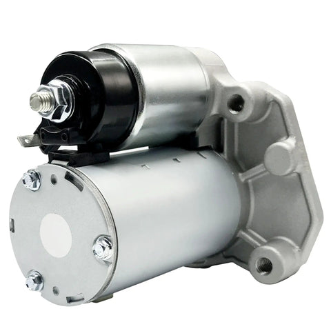New Starter Replacement For 2011 To 2021 V6 3.6L Chrysler shown close-up, metal housing, plug-n-play design visible