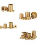 Shop Staple Flanged Sleeve Bearing Assortment Kit 15 Pcs Self Lubricating Bronze Bushings 10 Mm Inner Diameter showing various bronze bushings.