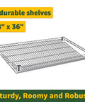 Heavy Duty Garage Storage Rack With 25 Slanted Clear Bins Built Like A Tank Rock Solid Steel Utility Shelf with 5 durable shelves