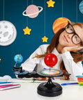 Solar System Model Kit Showcases How Earth And Moon Revolve Around The Sun For Teens And Students A Hands On STEM Science Experiment Teaching Tool For Astronomy Education, desktop model with girl