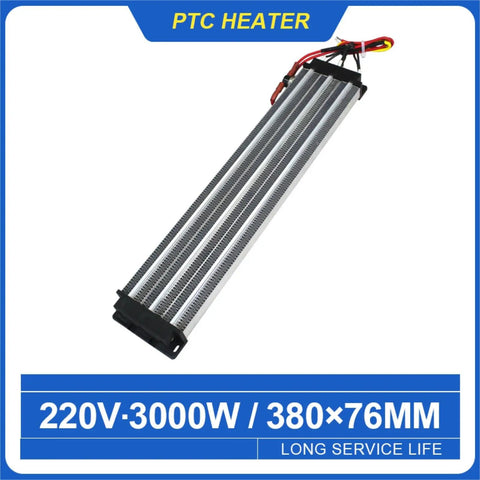 No Fluff 220V 3000W PTC Ceramic Air Heater With A Rock Solid Insulated Element For Cars And Industrial Gear Steady Constant Warmth Without The Headache 380 By 76 MM, PTC heater block with insulated element.