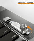 1TB External Portable SSD With Dual Type C And USB A Ports USB 3.2 Gen 2 Up To 1000MB Per Second Snappy Data Transfer for a laptop