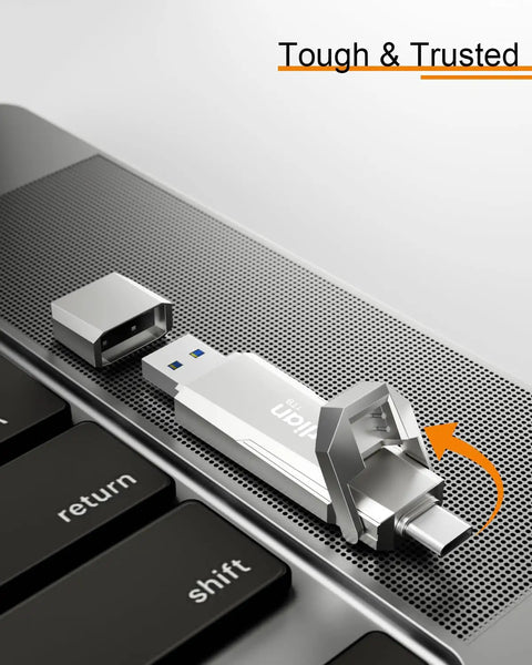 1TB External Portable SSD With Dual Type C And USB A Ports USB 3.2 Gen 2 Up To 1000MB Per Second Snappy Data Transfer for a laptop