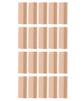 Wood Biscuit Alternative Tenons For Cabinet Making, Pro Grade Joinery Kit, 100 Pcs Brown Solid Wood Connectors For Easy, Accurate Fit And Smooth Installation In Furniture Assembly. 100 brown wood tenons on white background