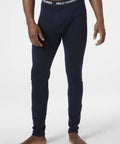 Lifa Merino Midweight 2-In-1 Base Layer Pant For Cold Weather, Soft Non Itch Merino Wool, Navy 598, Size Small, front view