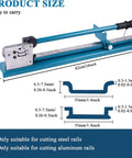 Manual Guide Rail Cutter Tool With Double Groove And 50cm Ruler For Slotted Aluminum Delivers Clean Burr Free Cuts And Precision Cutting For DIY Projects And Professional Use