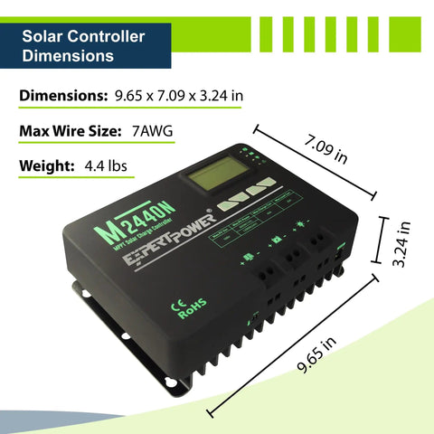 Must-Have 400W 12V Solar Panel Kit With Four 100W Mono Panels And 40A MPPT Controller Bluetooth Enabled solar controller dimensions