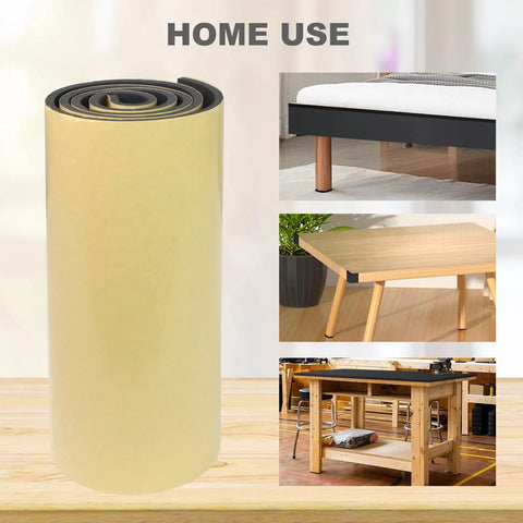 Premium Closed Cell Neoprene Foam Sheet With Adhesive Backing 12 X 59 X One Quarter Inch Rubber Padding for home use and sound dampening.