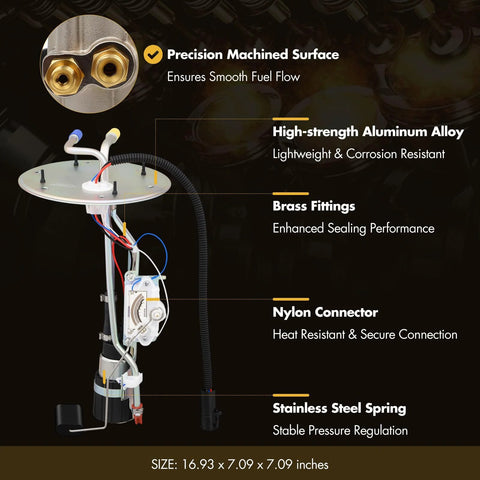 Fuel Pump Assembly Replacement Fits Ford F150 1999 Through 2004 With 4.2L 4.6L Or 5.4L Engines And Ford F250 1999 4.6L 5.4L