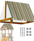 Canopy Replacement For Swing Sets With 600D Oxford Cloth And PVC Coating, 228x109 Cm Waterproof Outdoor Patio Chair Canopy