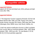 Compatibility list for USB OBD2 Diagnostic Tool With ELM327 Chip Code Reader For Cars And Laptops Read DTCs Live Sensor Data