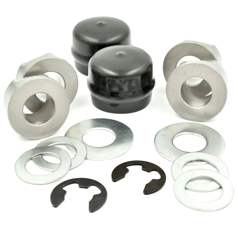 HD Switch Front Wheel Bearings Kit For Lawn Tractors And Outdoor Power Equipment Replaces Husqvarna Craftsman Poulan Jonsered AYP John Deere Models 532009040 9040 9040H 121748X 121749X 12000029 Includes 4 Bushings 2 Hub Caps And Necessary Hardware, bushings and washers