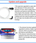 Pneumatic And Manual Oil Extractor Pump With 6.5 Liter Capacity Vacuum Evacuation For Automotive Fluids Extended Suction Hose