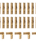 25 Pcs Small Brass Barrel Hinges for Wooden Boxes 135 Degree Folding Mini Hidden Cylinder Hinges for DIY Crafts Jewelry Boxes