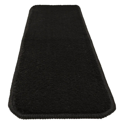 Indoor Stair Treads 7 Inch By 24 Inch Set Of 13 Black Machine Washable Slip Resistant Carpet Treads With Non Slip Rubber Backing For Hardwood Steps Easy Clean Cozy Step Upgrade